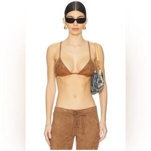 Leslie Amon x REVOLVE Coyote Ugly Top in Brown